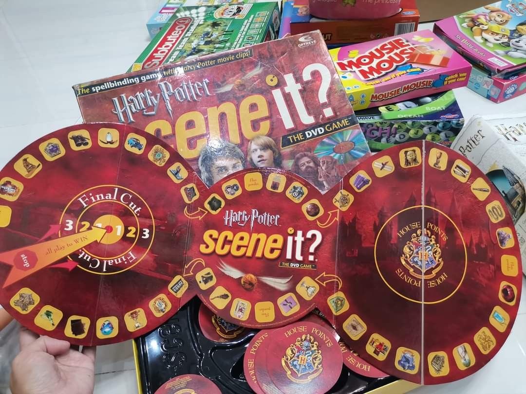 Harry Potter Scene It Board Game (Category: Board Games & Puzzles) located in Daet. Submitted by fleurdeli (Listing ID 1250089771, Image 3). Description: HARRY POTTER SCENE IT The DVD Game Complete Set ₱200 only.