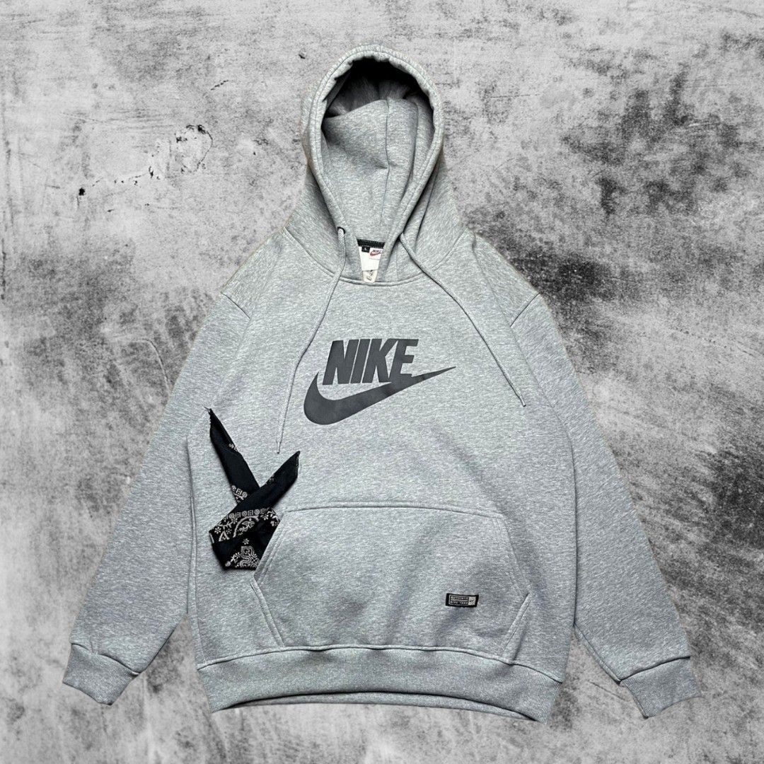 Hoodie Nike Center Logo Swoosh Abu