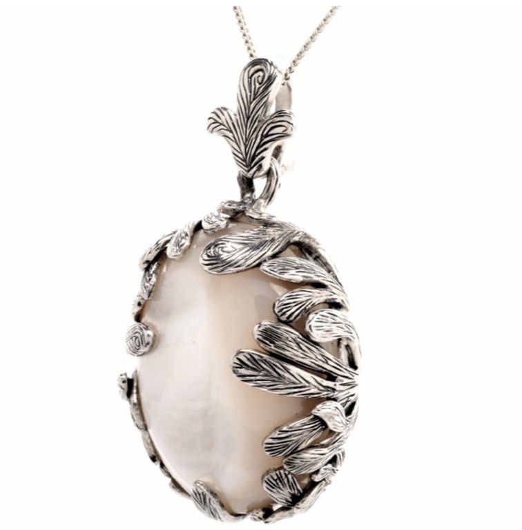 Pure silver new arrivals pendant set