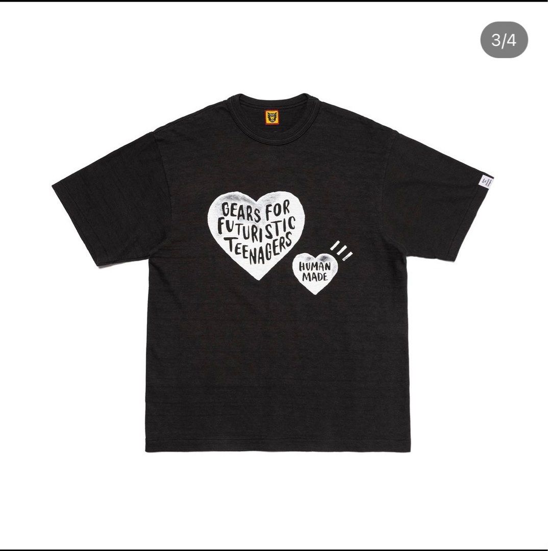 Human made Graphic T-Shirt Black -XL, 女裝, 上衣, T-shirt - Carousell