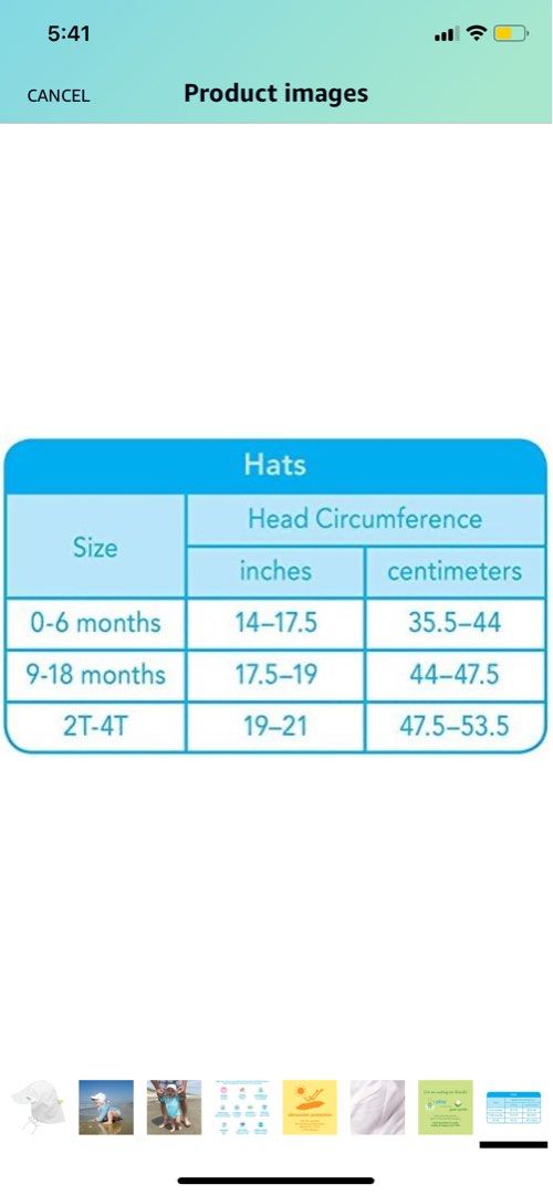 Iplay hat size chart sales