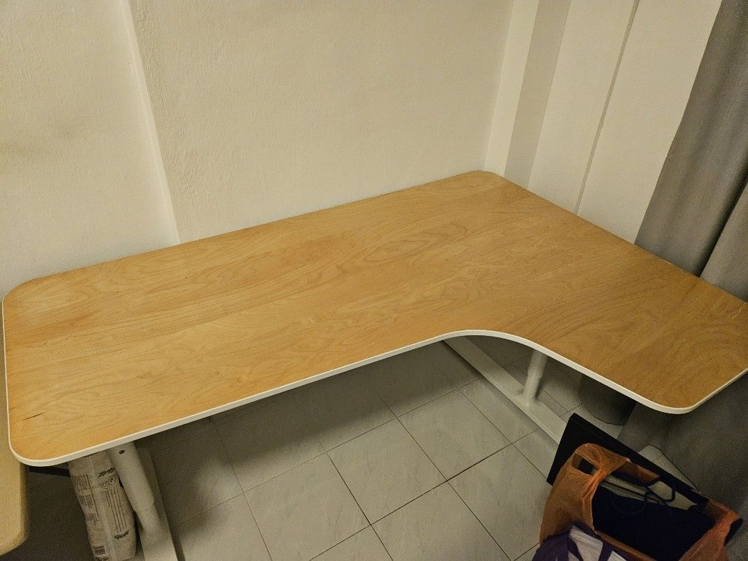 Ikea Bekant LShaped Desk, Furniture & Home Living, Furniture, Tables