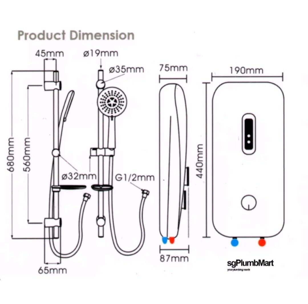 Instant water heater, TV & Home Appliances, Water Heater & Instant