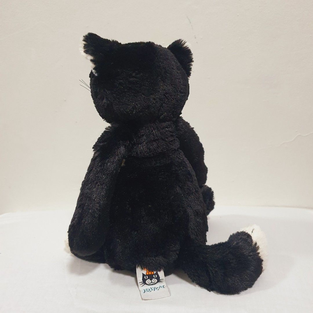 JELLYCAT Black & White Kitten, Hobbies & Toys, Toys & Games on Carousell