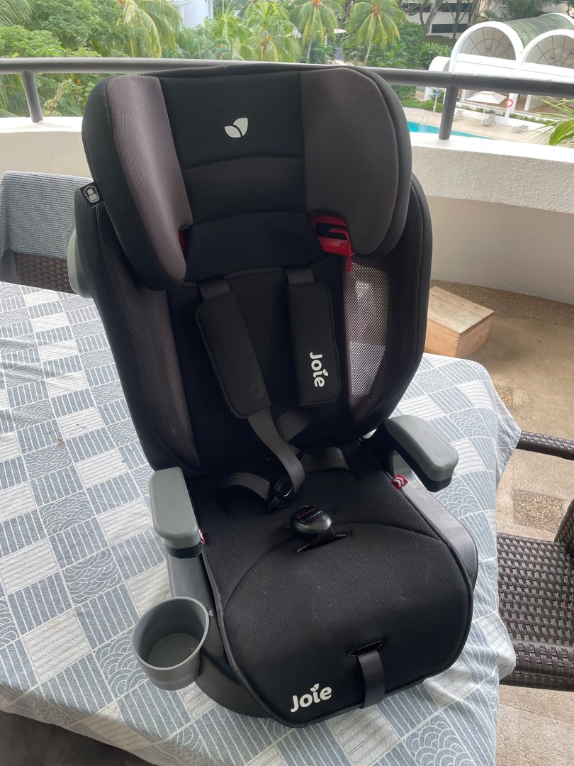 Joie child car seat with cup holder adjustable headrest, Babies & Kids