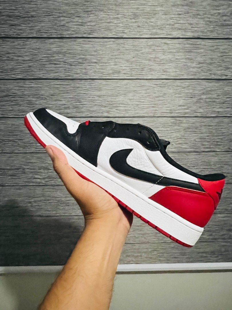 Jordan 1 low OG black toe size13 for sale Men s Fashion