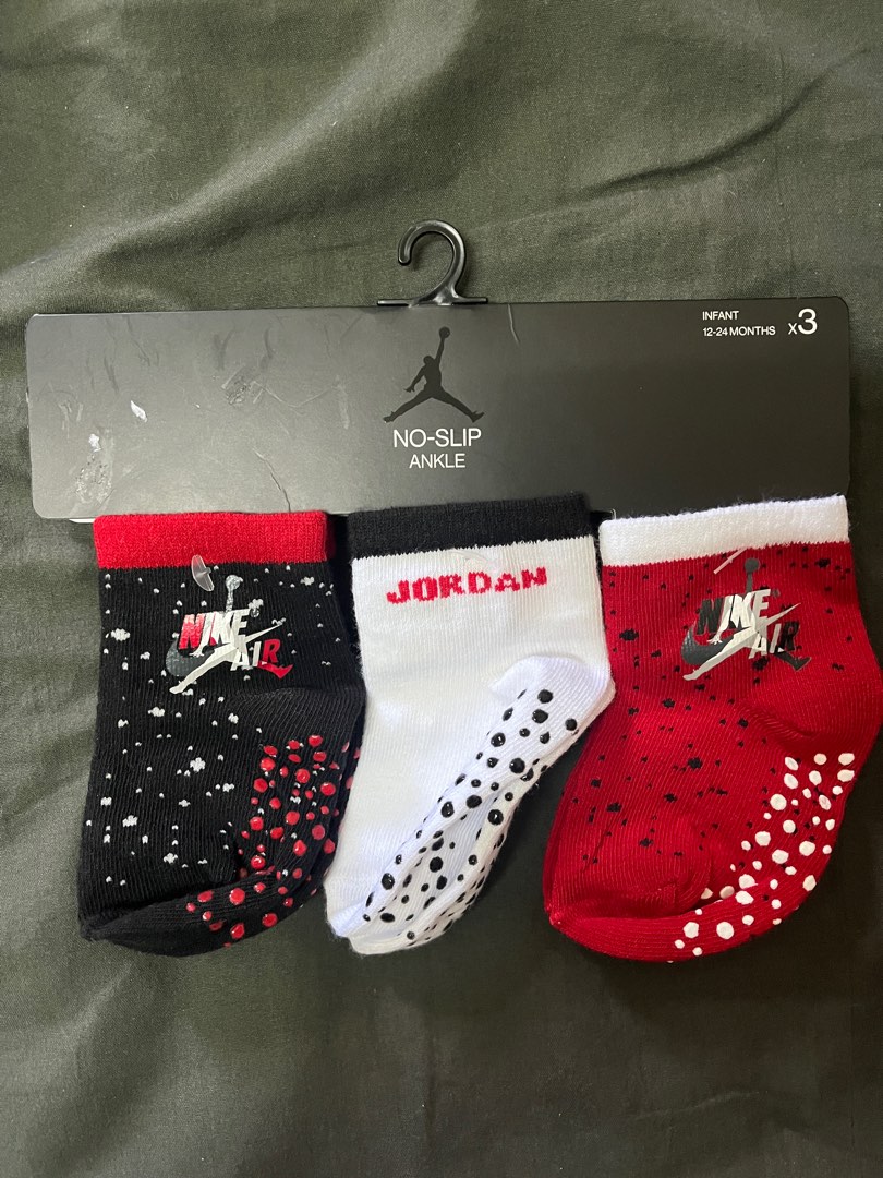 JORDAN Baby Socks 3Pack 12m 24m Babies Kids Babies Kids