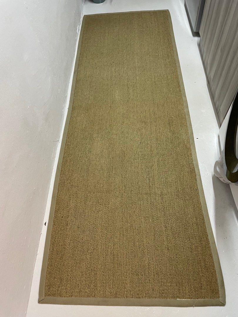 Jute carpet runner (reversible), Furniture & Home Living, Home Decor