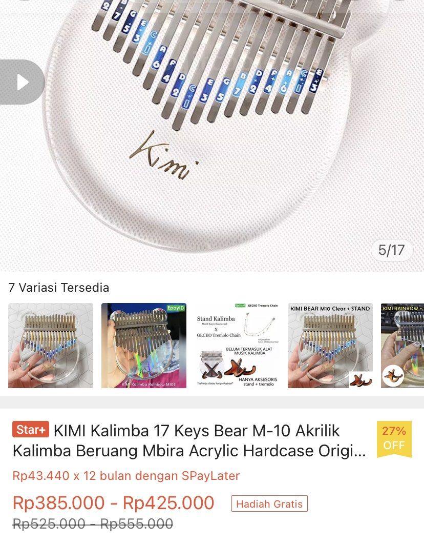 Kalimba piano tangan on Carousell