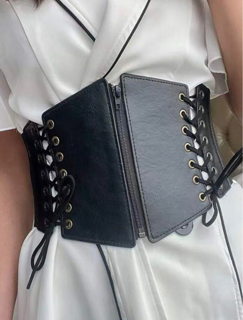 Lace Up Front Corset Belt, Women's Fashion, Watches & Accessories, Belts on  Carousell