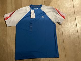 Lacoste Men’s Sport Regular Fit Logo Stripe T-shirt