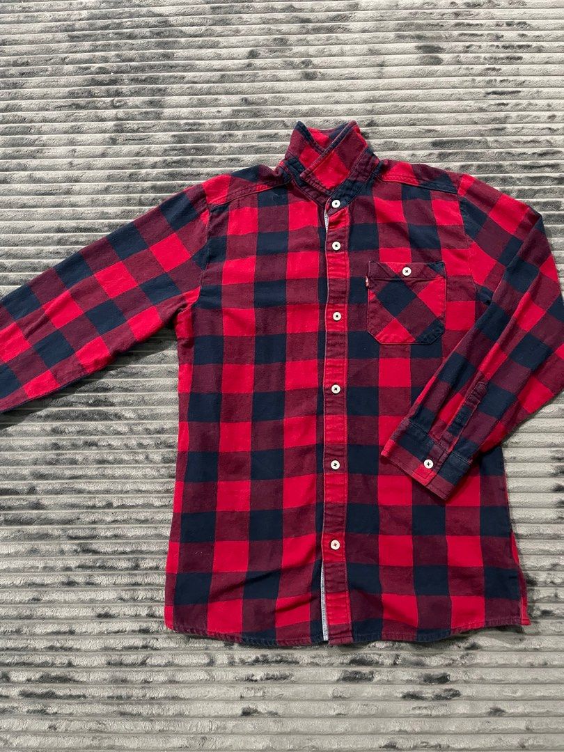Levis Flannel Shirt men Men s Fashion Tops Sets Tshirts Polo Shirts on Carousell