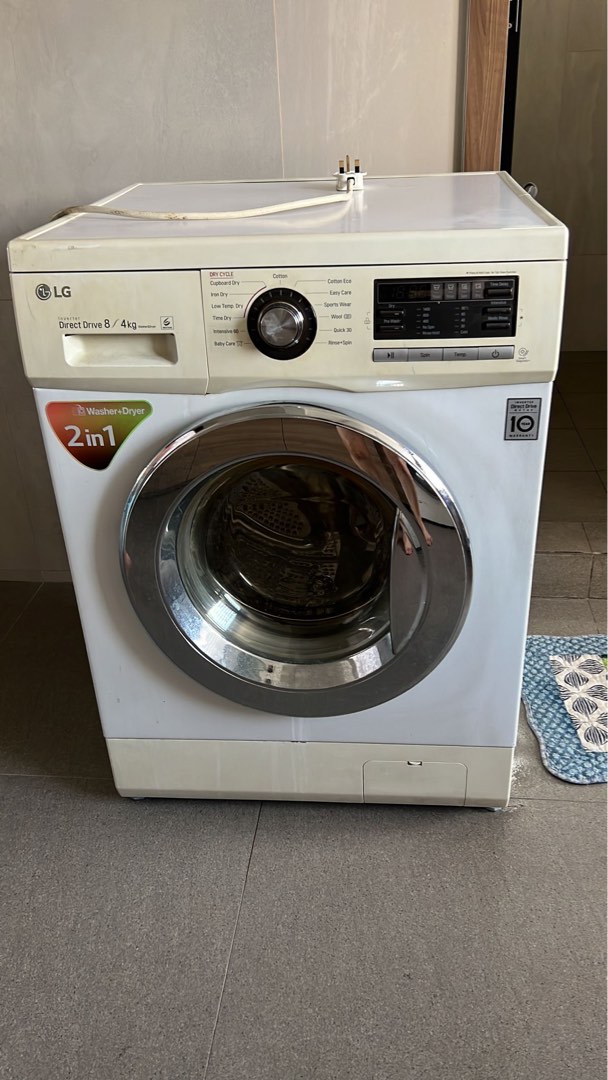 LG washer and dryer 2 in 1, TV & Home Appliances, Washing Machines and