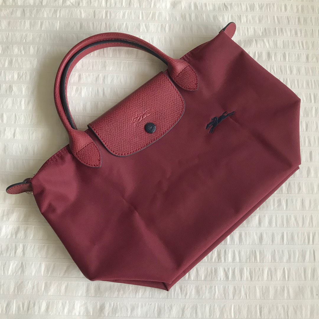 Longchamp le pliage club garnet red discount