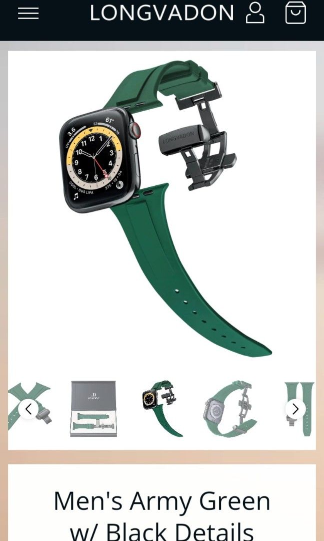 Longvadon Apple Ultra rubber shops strap Mobile