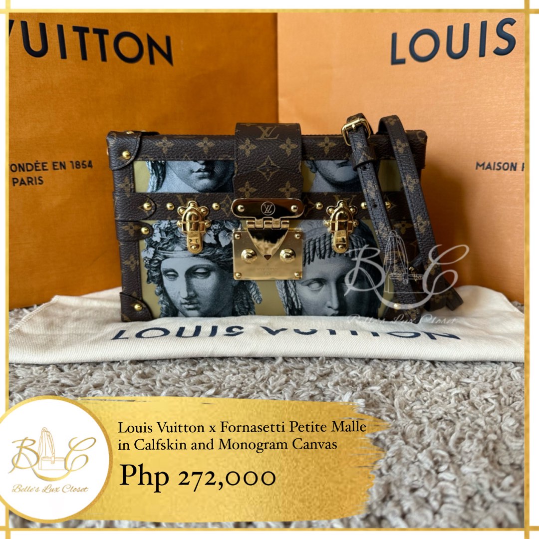 Louis Vuitton Petite Malle Handbag Limited Edition Fornasetti
