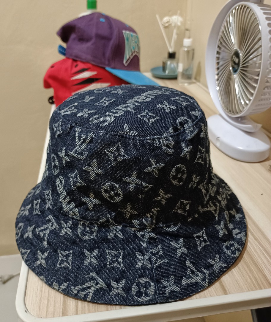 Supreme Monogram Denim Hat 'Blue' (OSFA)