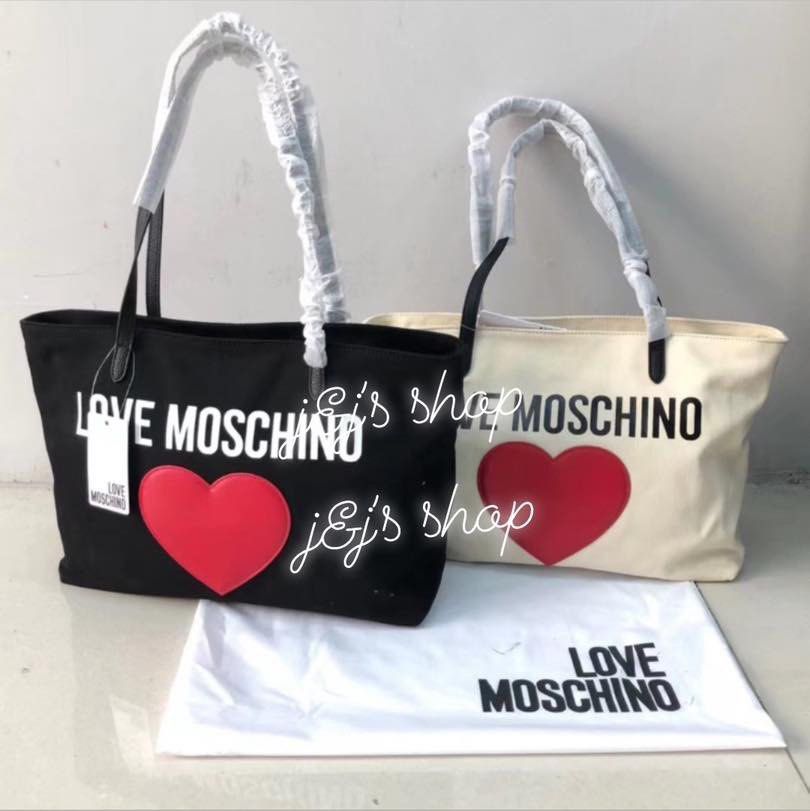 Moschino canvas tote sale