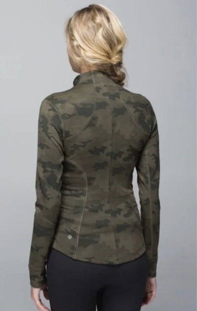 lululemon athletica, Jackets & Coats, Lululemon Scuba Hoodie Incognito  Camo Multi Gator Green Sz 8