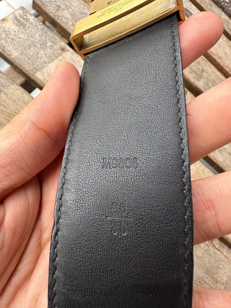 Louis Vuitton Initiales Reversible LV Belt with Gold Toned