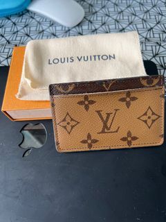 Louis Vuitton Monogram Canvas/Red Leather Romy Coin Card Holder
