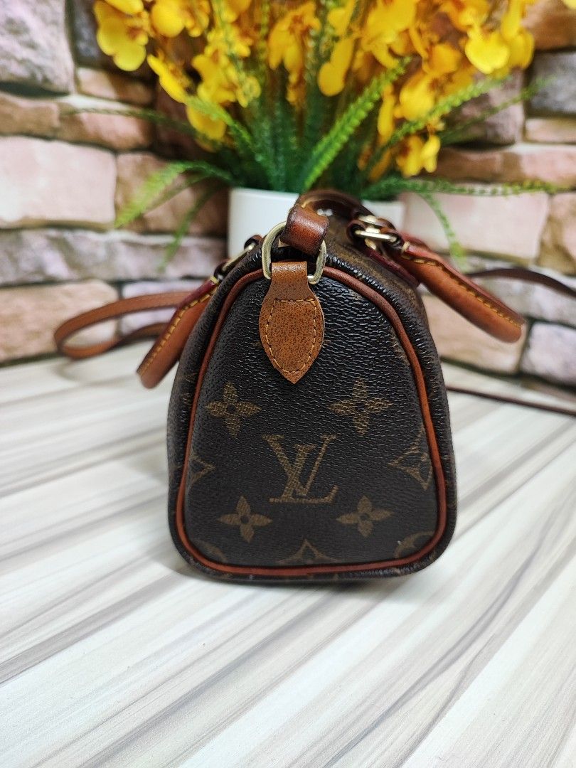 Louis Vuitton Speedy Nano Leather Crossbody Bag (Shoulder bags,Cross Body  Bags)