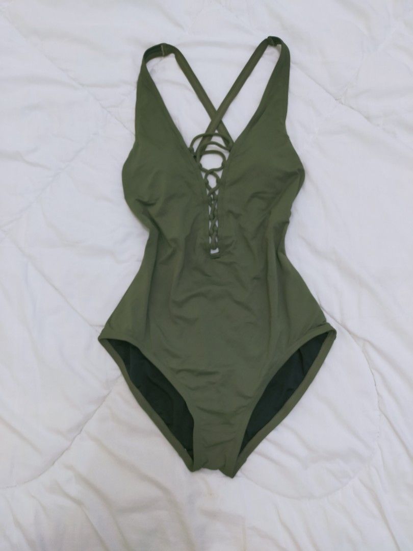 Michael kors olive best sale green swimsuit