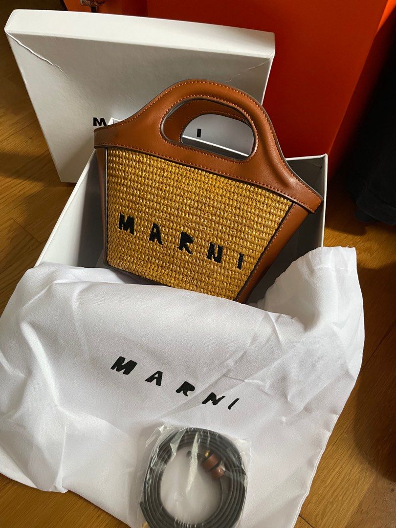 Marni straw new arrivals bag