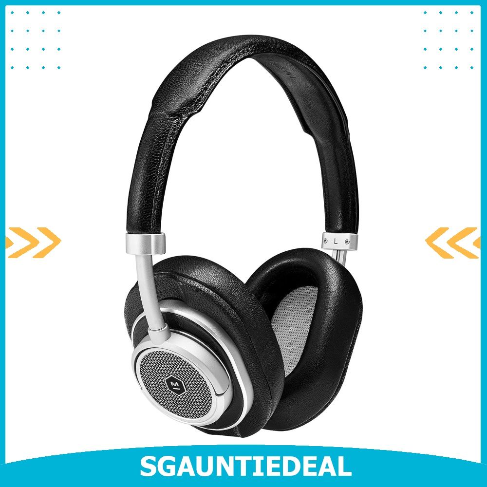 MASTER DYNAMIC MW50 Wireless Bluetooth Headphones Premium Over The Ear Headphones Noise Isolating Studio Recording Quality Headphones