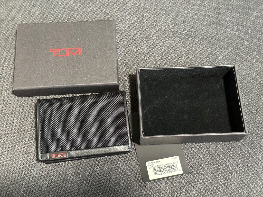 Tumi alpha gusseted card case with id sales
