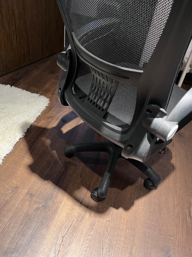 Meshed office chair Furniture Home Living Furniture Chairs on Carousell