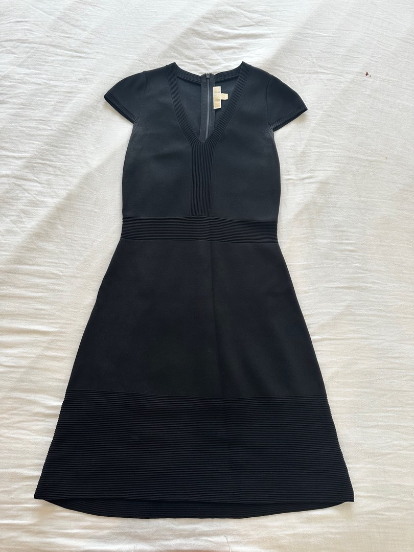 Michael kors black knit dress online
