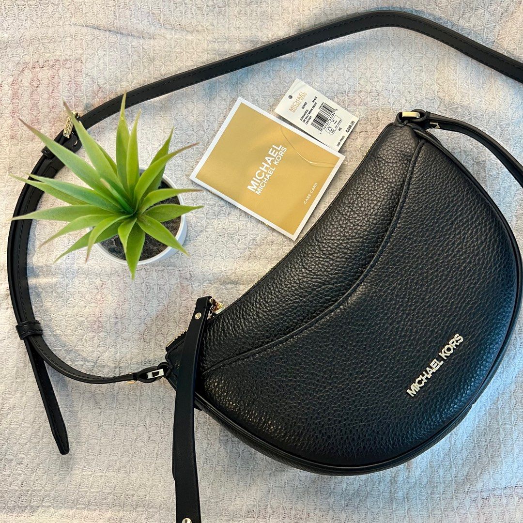 Michael kors quilted outlet half moon crossbody