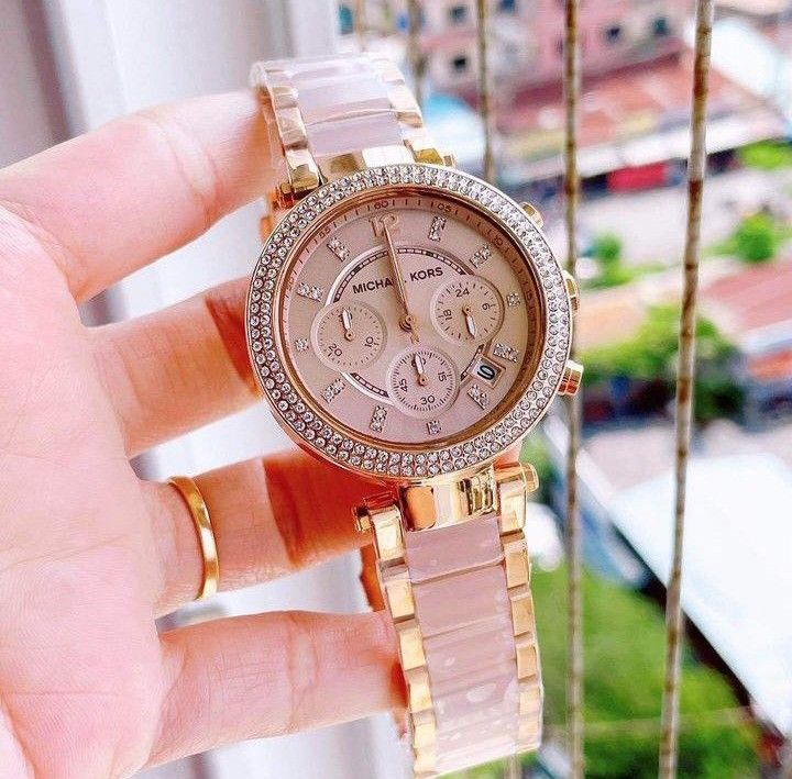 Michael kors 2024 parker chronograph watch