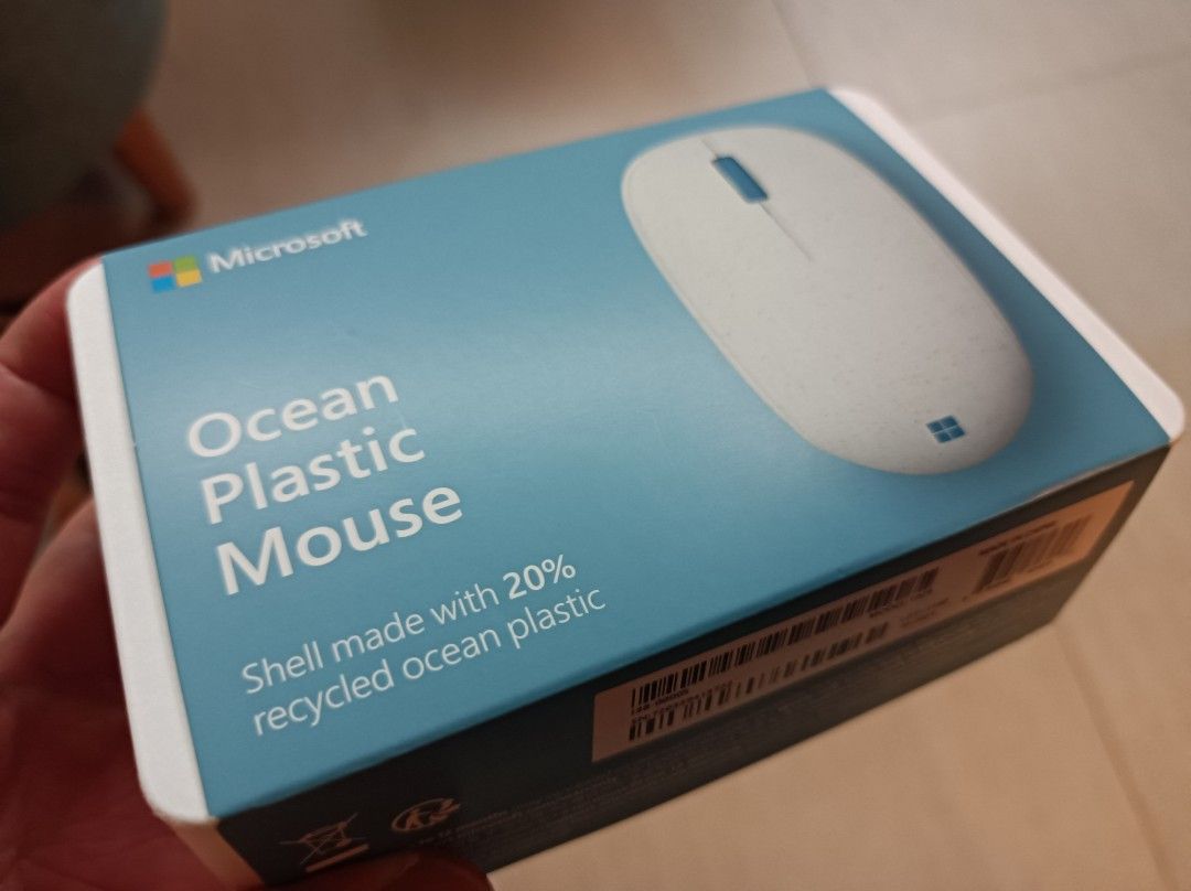 Microsoft ms ocean plastic mouse Bluetooth 藍牙 滑鼠, 電腦＆科技, 電腦周邊及配件, 電腦滑鼠及 ...