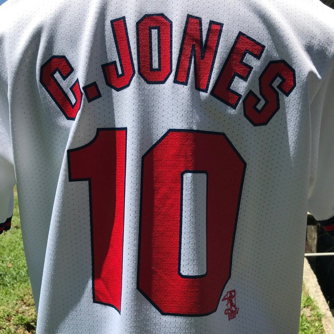 MLB Atlanta Braves Chipper Jones #10 Mens Large L Jersey Genuine Merchandise