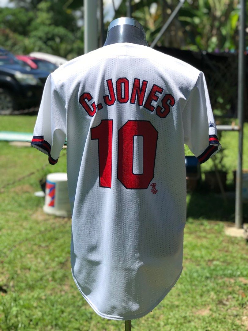 Size XL - Men's #10 Chipper Jones Atlanta Braves Blue Jersey Majestic  Vintage