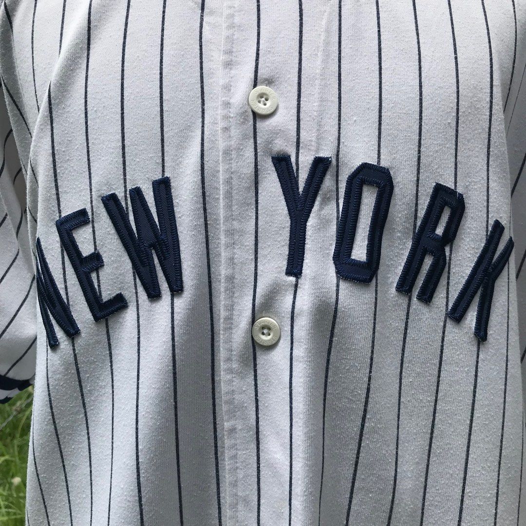 Vintage Majestic New York Yankees Plain Logo Baseball Jersey Size XL Made  In USA