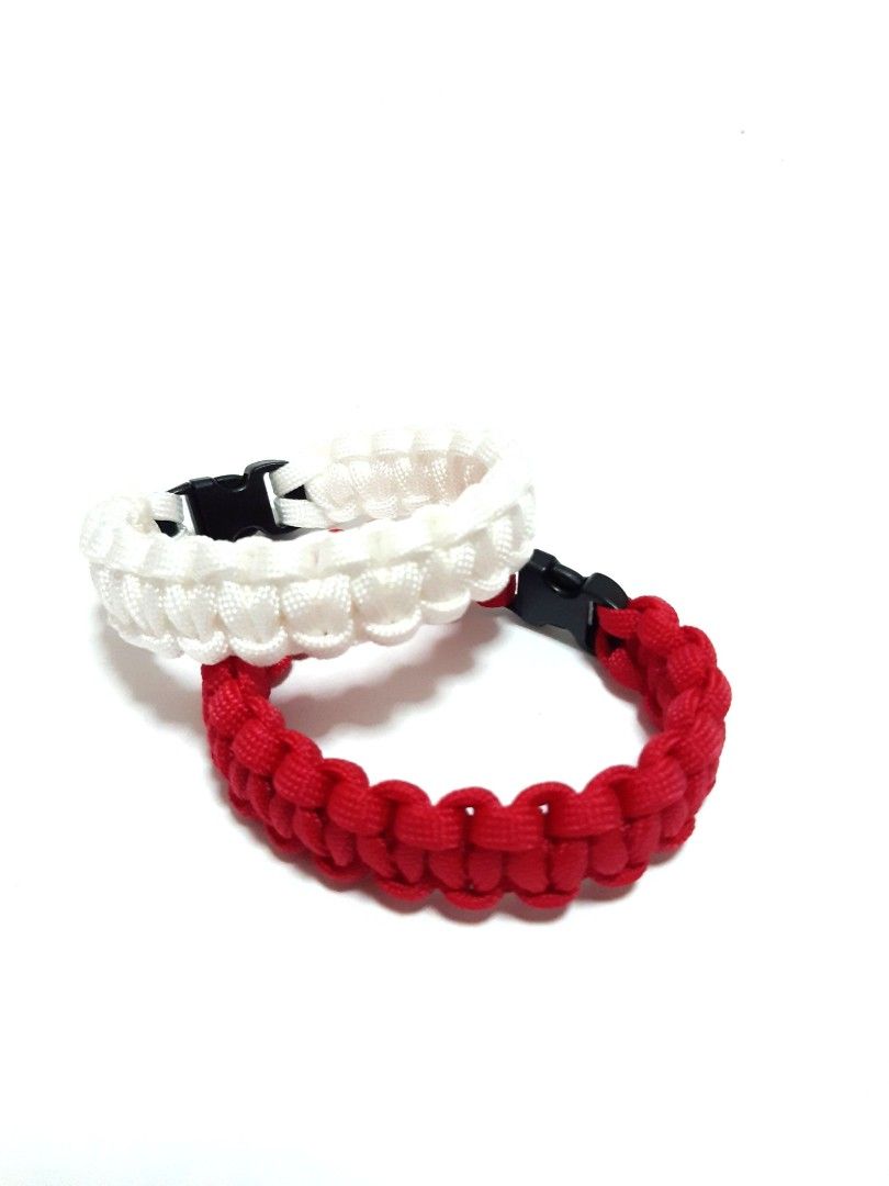 White and on sale red bracelet