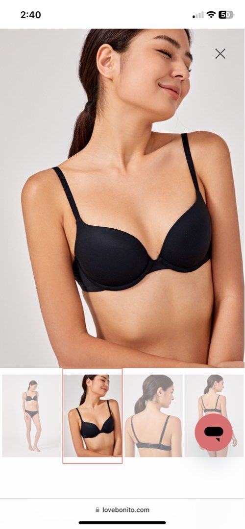 Naomi Everyday Wired Padded Bra (Black 75A), Women's Fashion, New  Undergarments & Loungewear on Carousell
