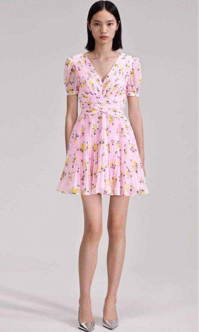 Chiffon floral discount mini dress
