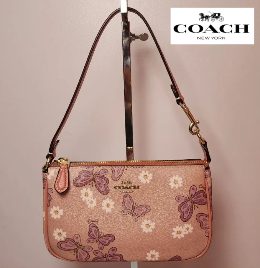 Coach CH605 Nolita 19 With Lovely Butterfly Print IN Shell Pink Multi 