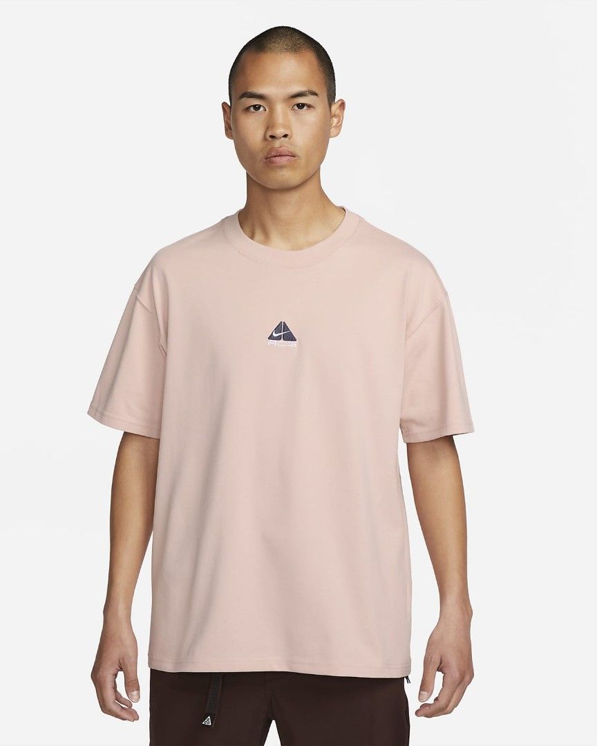 Nike acg T shirt Oxford pink Men s Fashion Tops Sets Tshirts