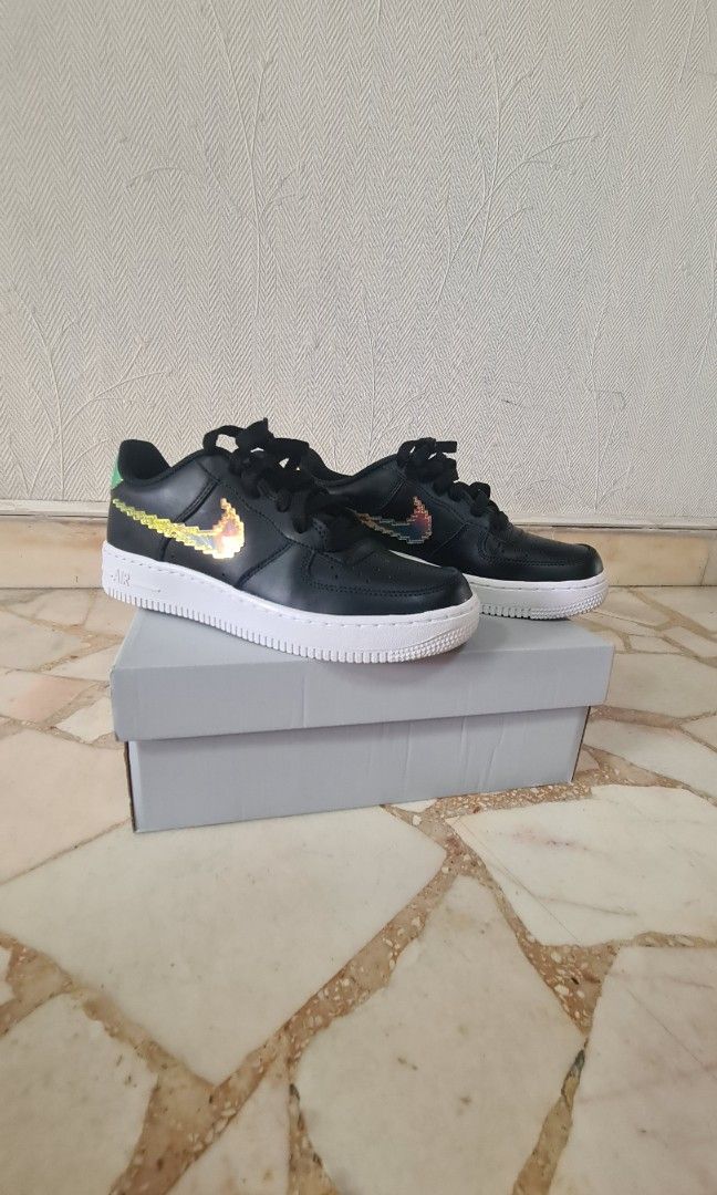 Nike air force shop 1 iridescent black