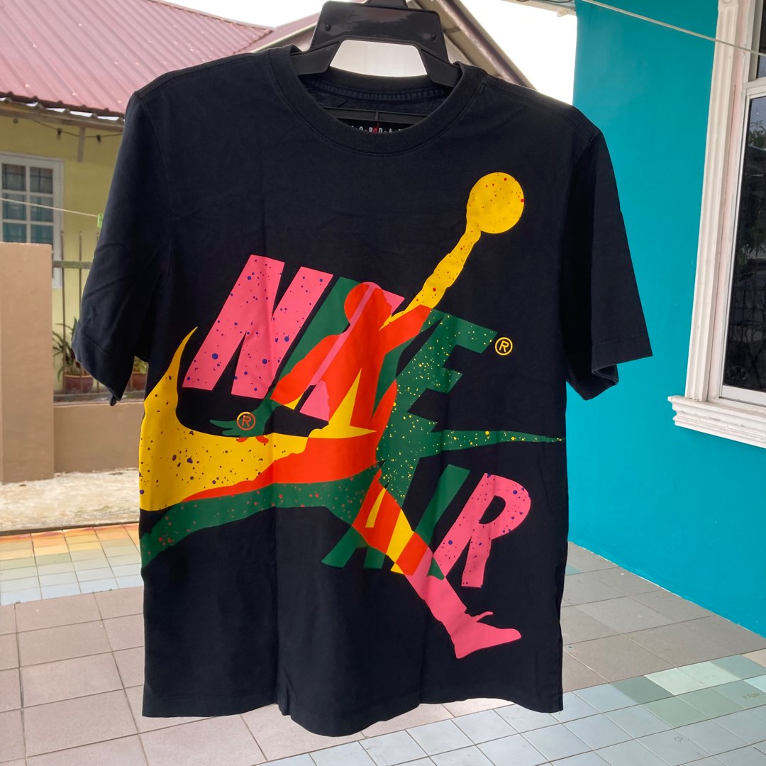 Nike Air Jordan Jump Man Black Tee Men s Fashion Tops Sets