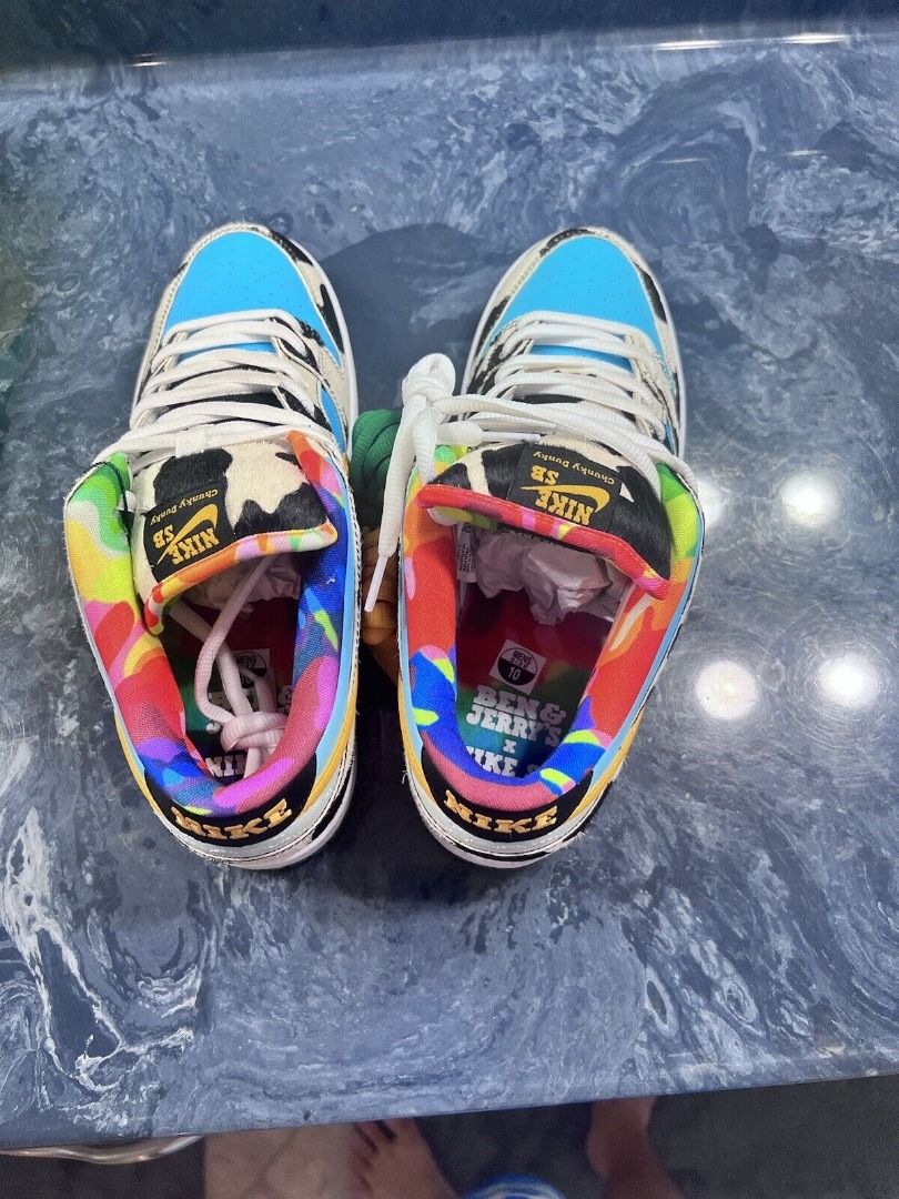 Sb dunk low x ben & jerry schunky dunky sales