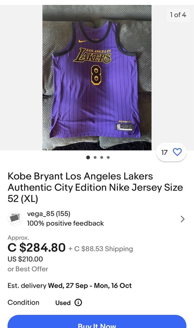 Nike Kobe Bryant Lakers Jersey, Men's Fashion, Tops & Sets, Tshirts & Polo  Shirts on Carousell