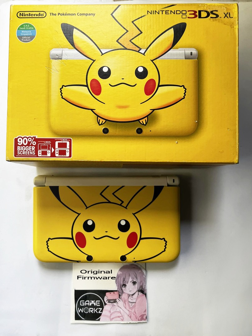 Nintendo 3DS XL Pikachu Yellow Limited Edition (MDE, NON CFW), Video
