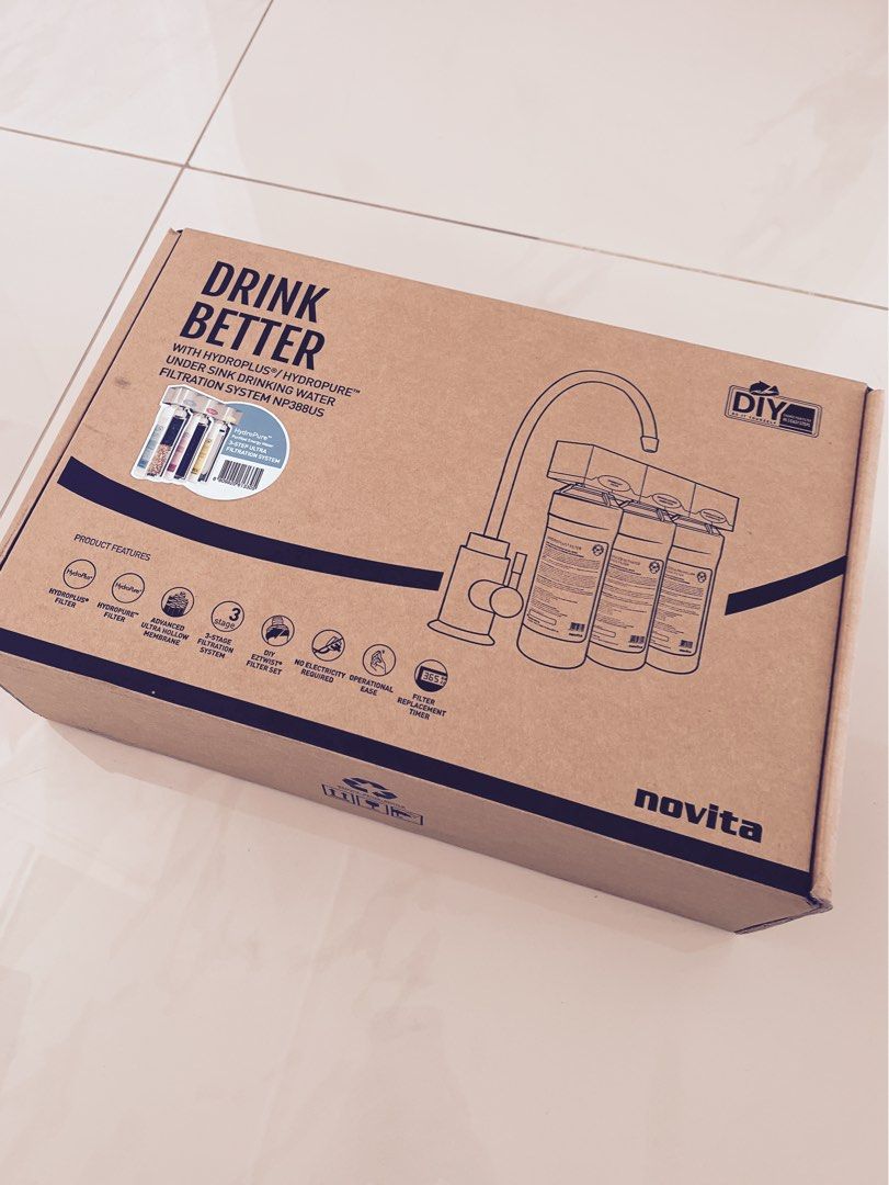 Novita HydroPure Undersink Drinking Water Filtration System NP388US, TV & Home Appliances