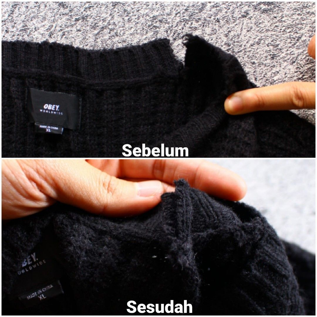 Obey Roebling Sweater Fesyen Pria Pakaian Baju Luaran di Carousell